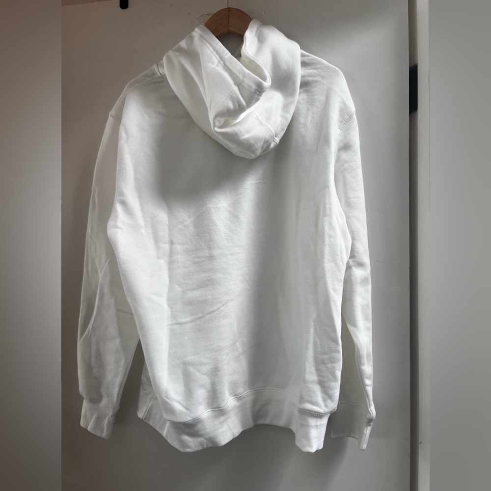 NEW White w/ Black J'ADORE Graphic Hoodie-Large - Picture 5 of 7